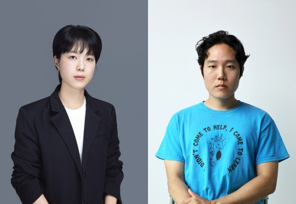 '제16회 두산연강예술상' 공연예술부문 수상자 전서아 작·연출가(왼쪽), 시각예술부문 수상자 박정우 작가(오른쪽) ⓒ두산