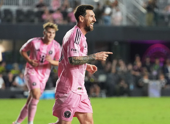 메시, MLS컵 PO 1차전 멀티골. ⓒAP/뉴시스