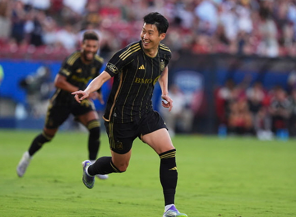 손흥민, 2025시즌 MLS 프리킥 데뷔골 올해의 골로 선정. ⓒAP/뉴시스