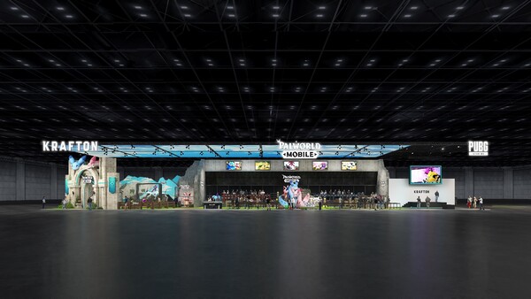 크래프톤 '지스타 2025' 부스 조감도. ⓒ크래프톤