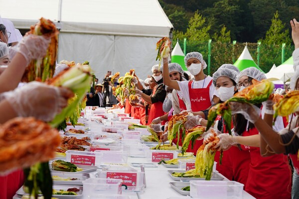 해남미남축제 즐길거리 (515김치비빔). 사진/해남군청