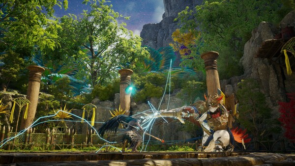 '수호대장 라우르'와 전투를 펼치는 모습. ⓒ엔씨소프트