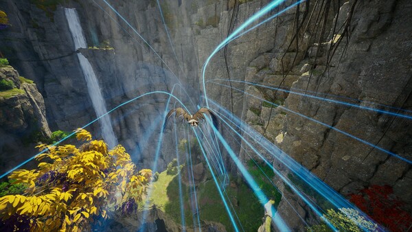 우루구구 협곡에서 '바람길'을 활용하는 모습. ⓒ엔씨소프트