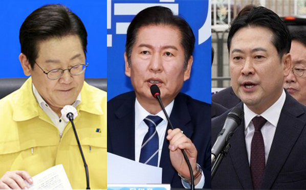 (왼쪽부터) 이재명 대통령, 정청래 더불어민주당 대표, 장동혁 국민의힘 대표. 사시포커스DB