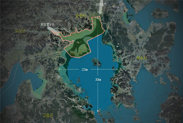 여자만 국가 해양생태공원 조성사업 위치도. 사진/전남도청