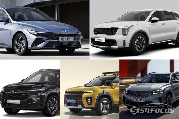 국내 완성차 10월 판매량은 글로벌 시장에서 6.01% 감소했다. ⓒ시사포커스DB