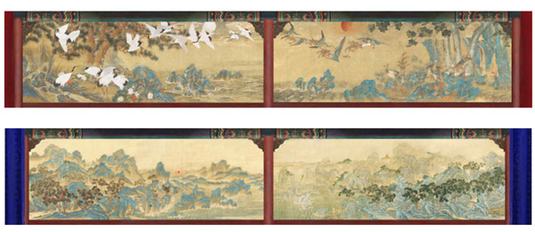 ‘창덕궁 부벽화’ 미디어아트 참고사진 ⓒ국가유산청