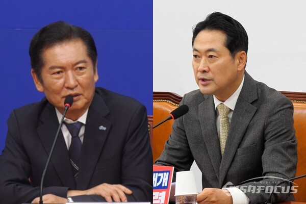 정청래 민주당 대표(좌), 장동혁 국민의힘 대표(우). 사진 / 시사포커스DB