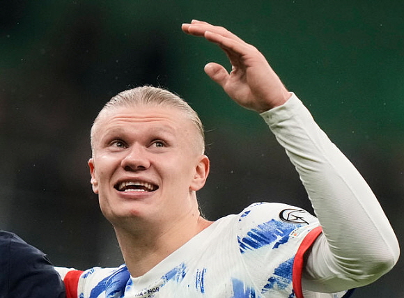 홀란, 멀티골로 이탈리아전 4-1 승리 견인하고 노르웨이 8전 전승. ⓒAP/뉴시스