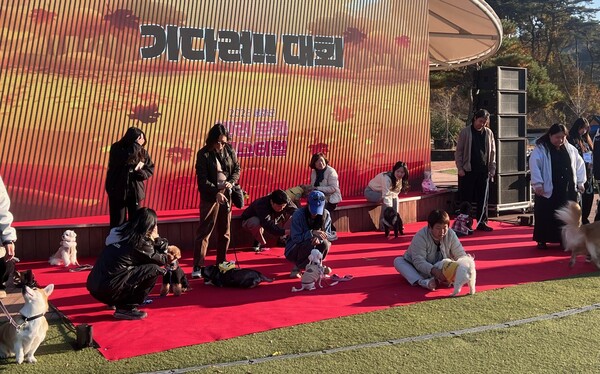 지난 16일  ‘봉화군 반려문화 페스티벌’이 봉화은어송이테마공원에서 열리고 있다.ⓒ봉화군