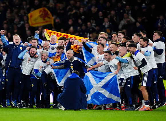 스코틀랜드, 극장골로 C조 1위로 올라서며 28년 만에 월드컵 본선행. ⓒAP/뉴시스
