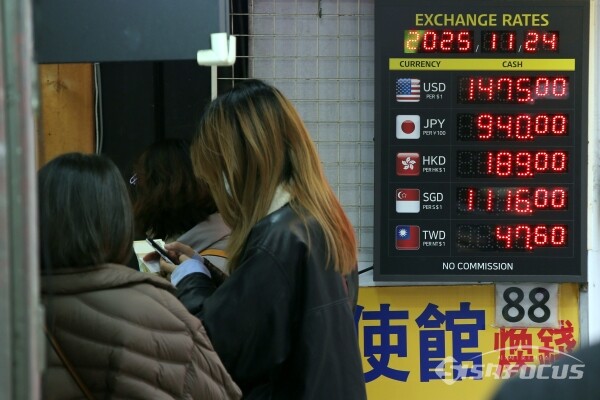 24일 원·달러 환율이 1470원대를 돌파했다.(1)