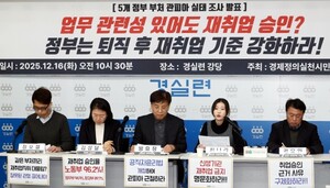 [포토] 경실련, 5개 정부 부처 <b>관피아 실태 조사</b> 발표
